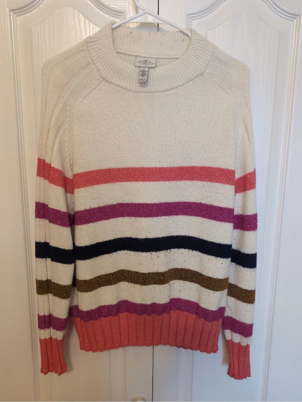 St Johns Bay Women’s XL Striped Sweater
